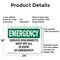 Signmission Service Disconnects Shut Off All In Event, 24 in W x Rectangle, Aluminum OS-2PACK-EM-A-1824-L-10419 - alternate 2